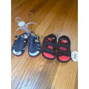 NEW baby Sandals Sz 4 (9-12 months) -TWO PAIRS